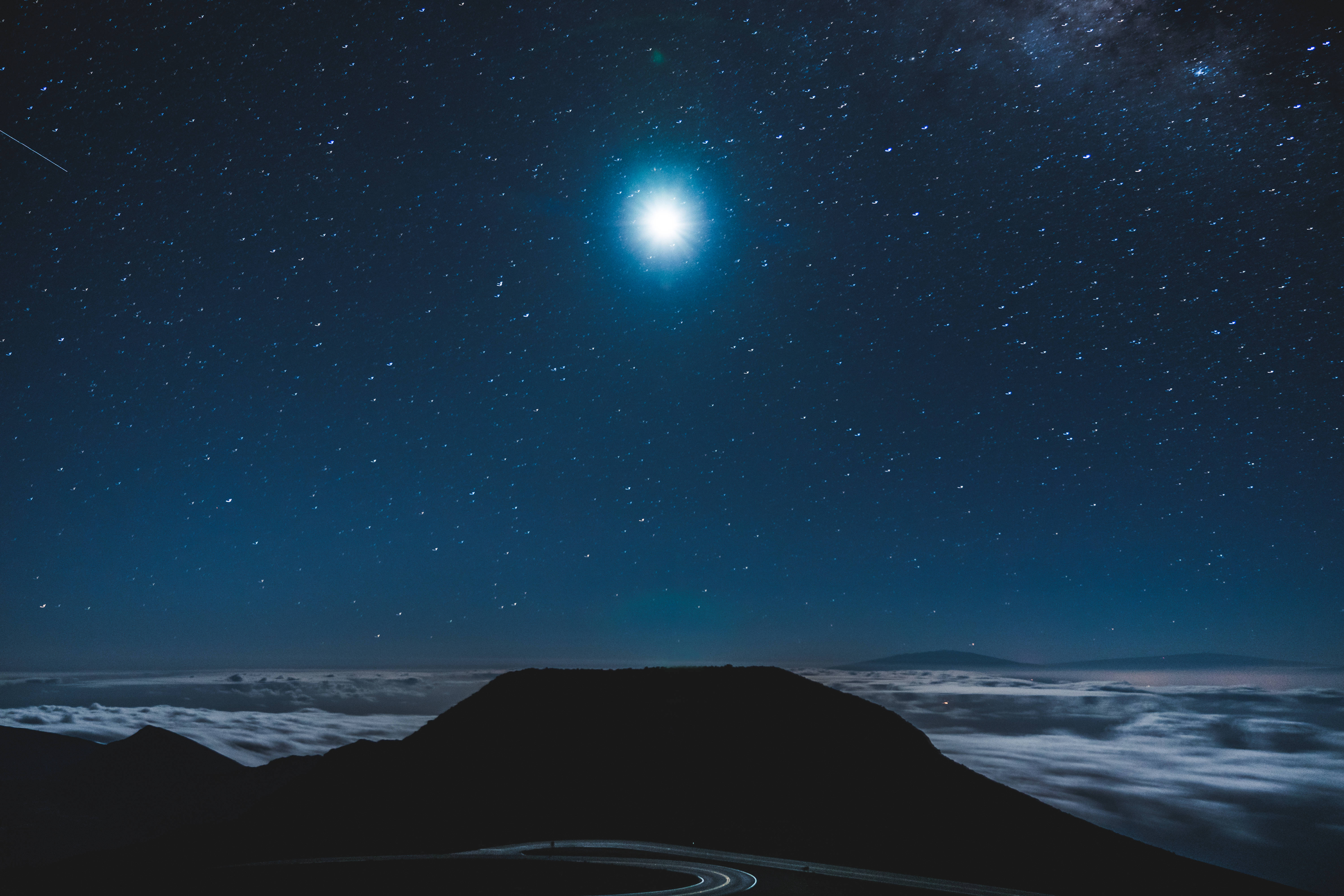 月亮与星系手机壁纸 壁纸