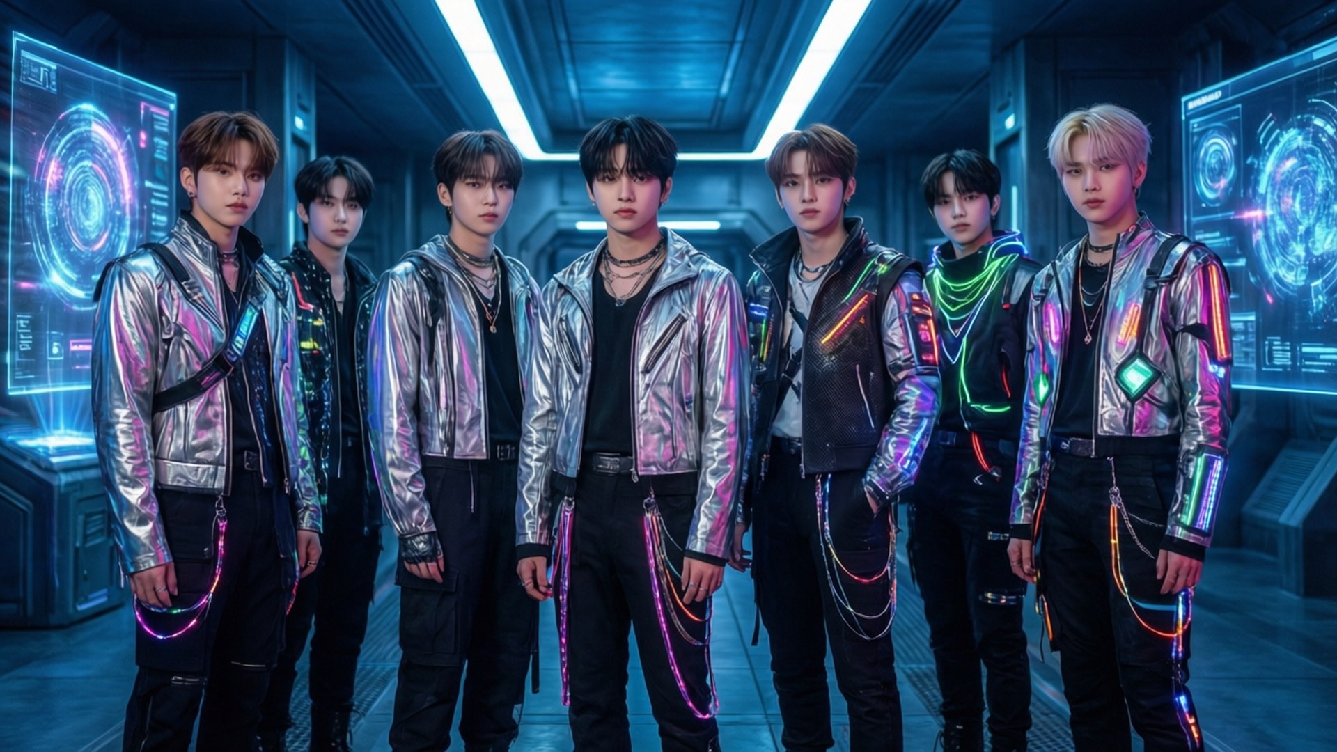 未来主义Kpop赛博朋克 壁纸