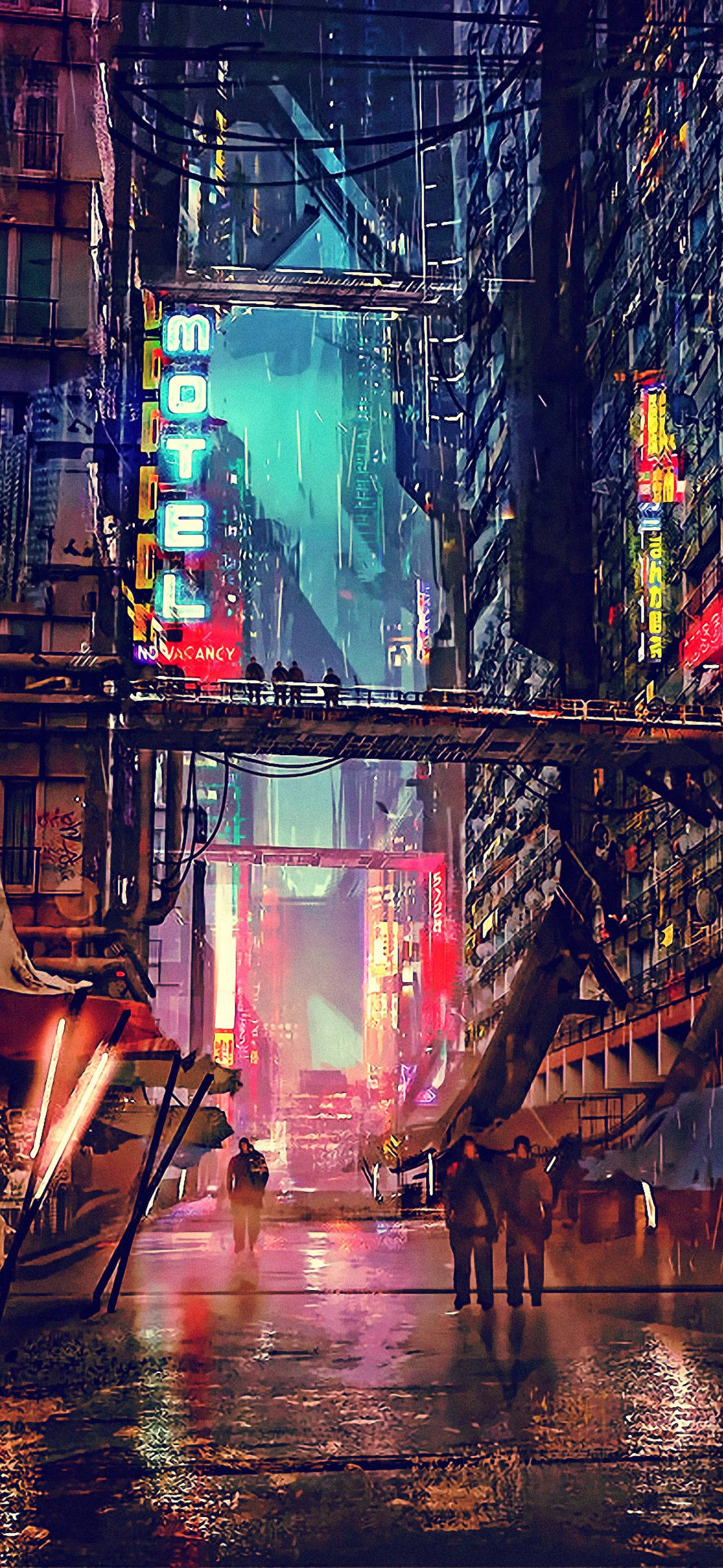 未来之夜城《赛博朋克2077》iPhone壁纸 壁纸