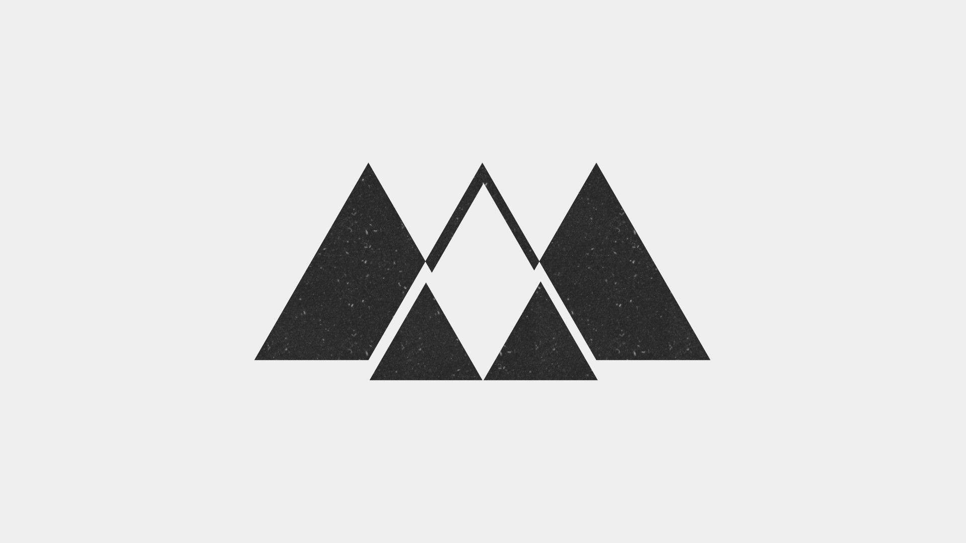 极简三角山壁纸
