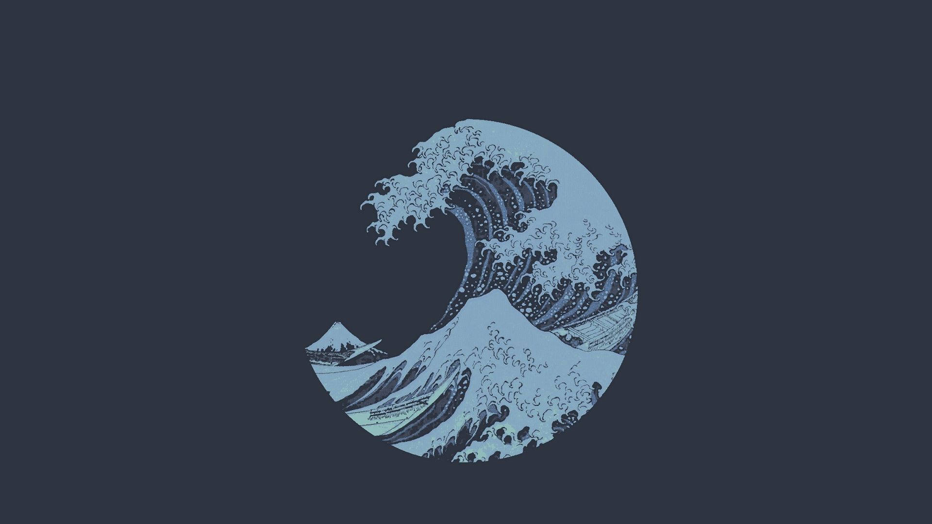 极简巨浪 壁纸