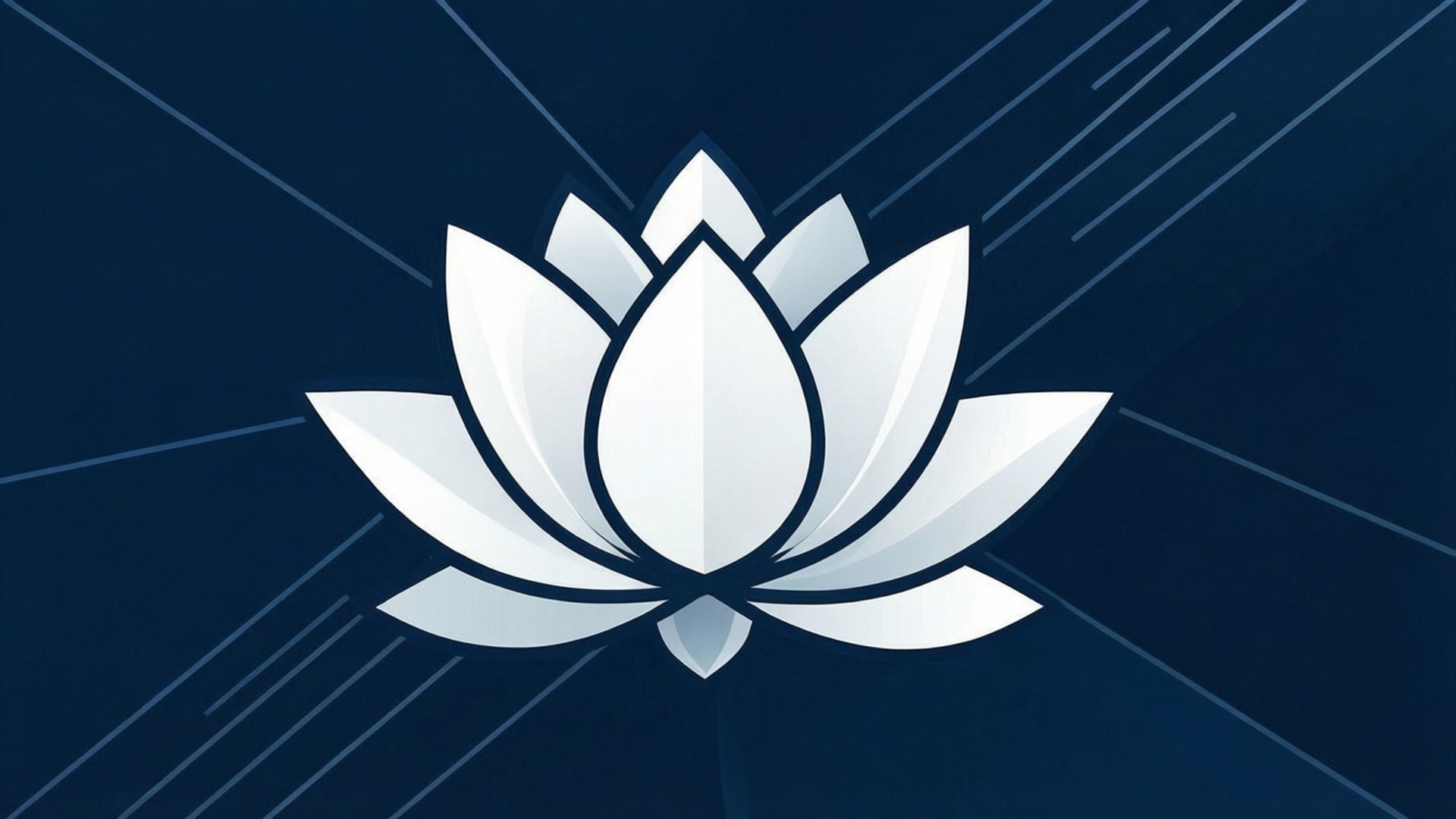 极简白莲 壁纸