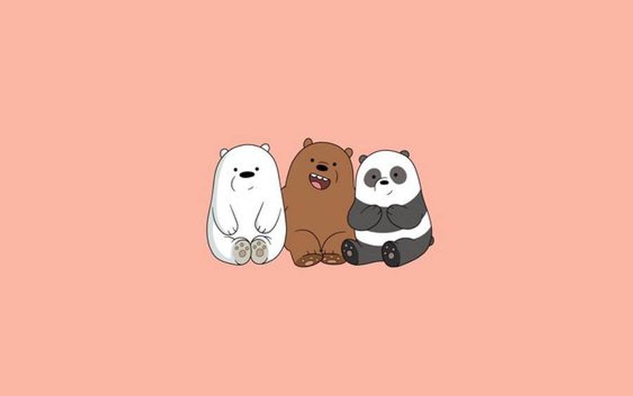 极简美学《咱们裸熊》 壁纸