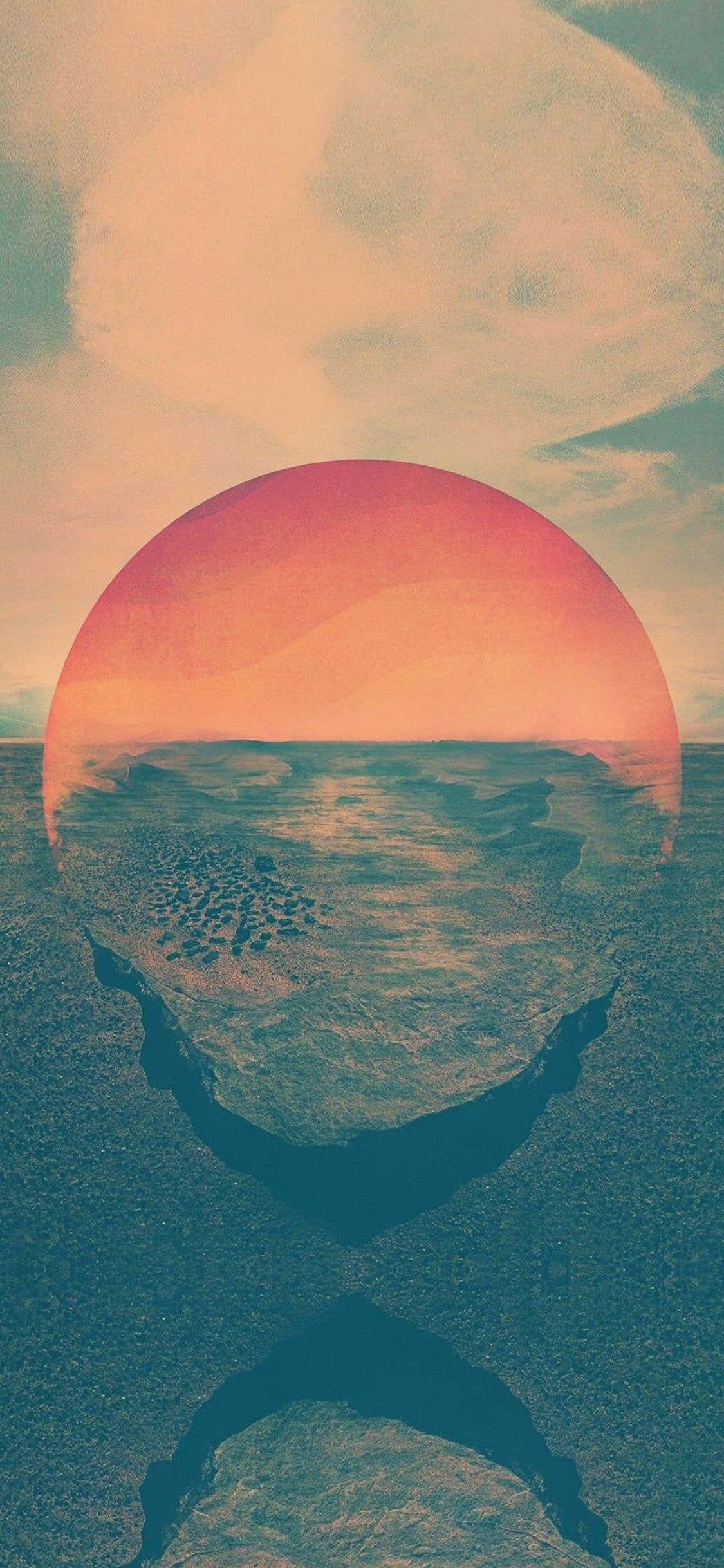 柔和粉彩云朵美学背景 壁纸