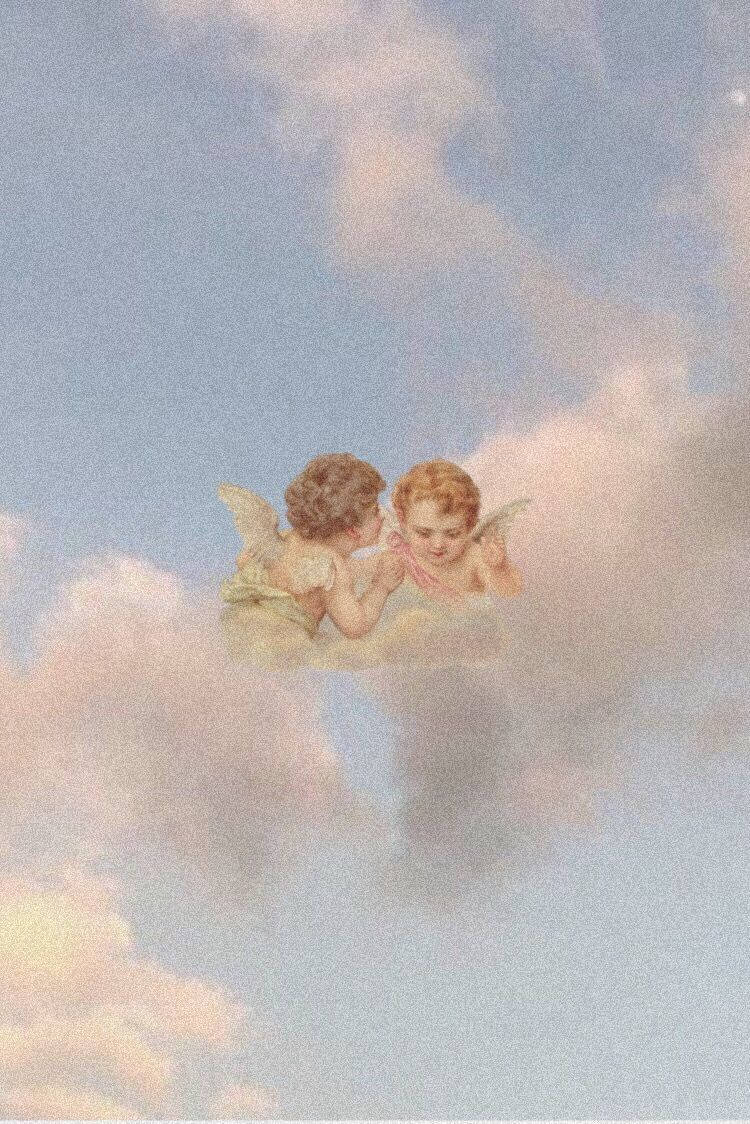 柔和美学天使 壁纸