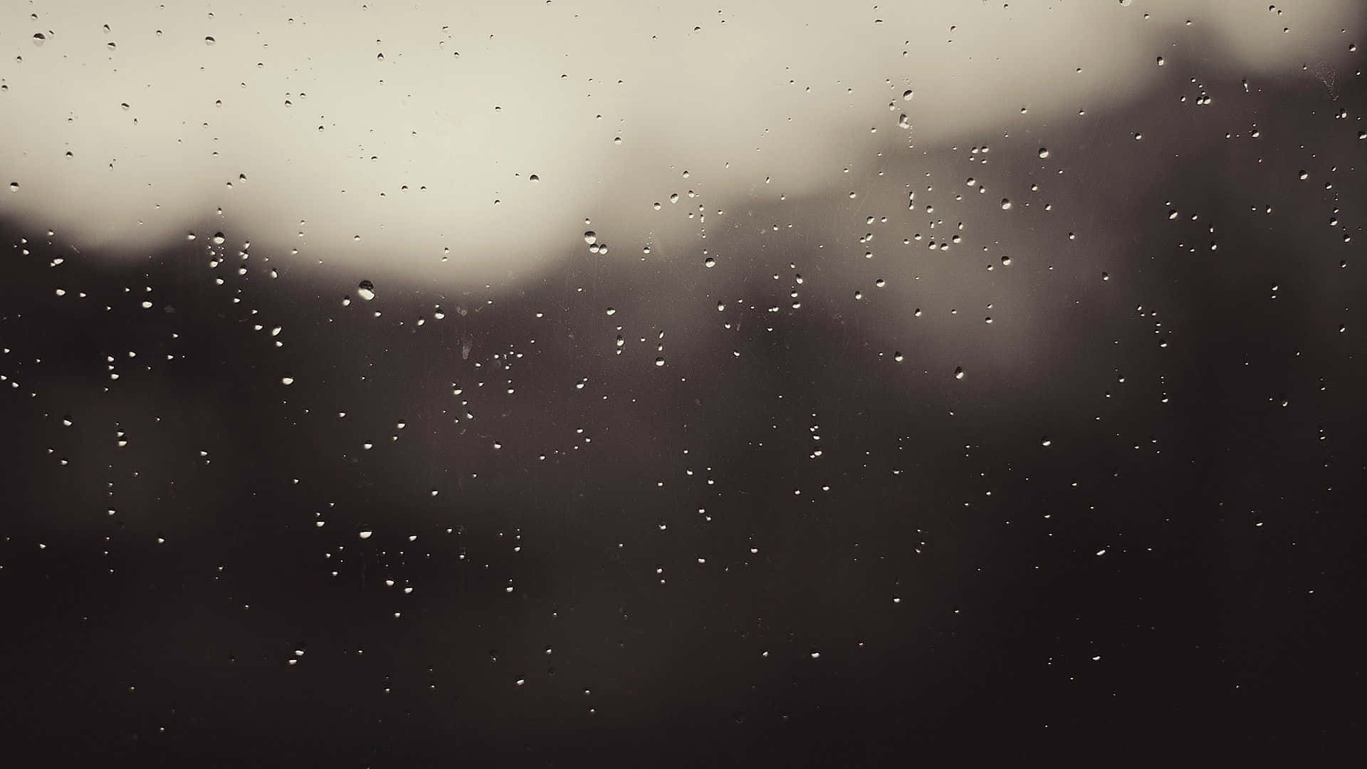 柔和美学雨滴电脑壁纸 壁纸