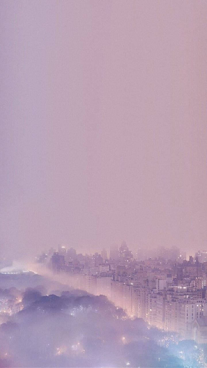 柔和都市天际 壁纸