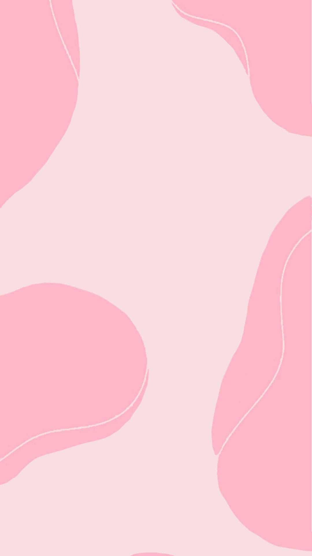 柔美粉色抽象画 壁纸