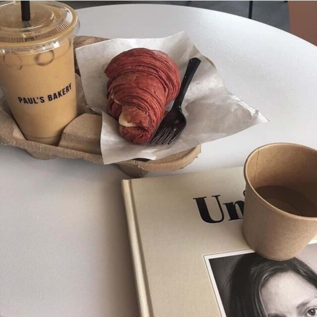 桌上的咖啡杯 壁纸