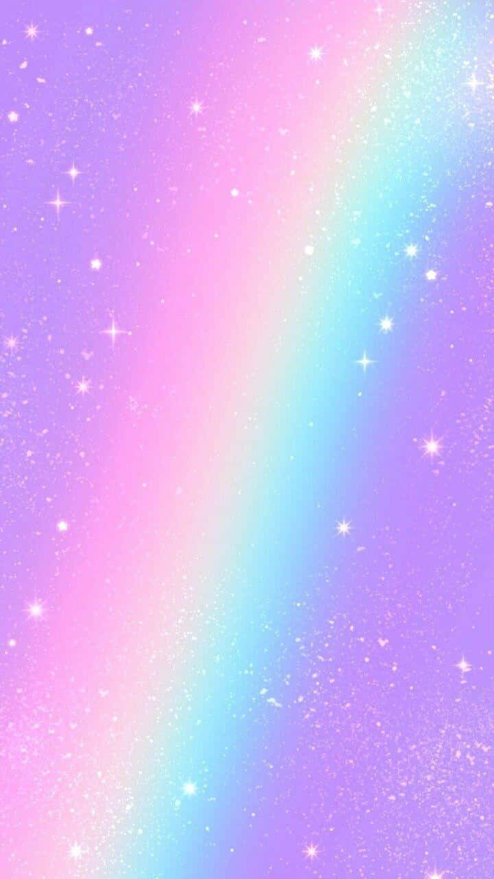 梦幻粉彩彩虹 壁纸
