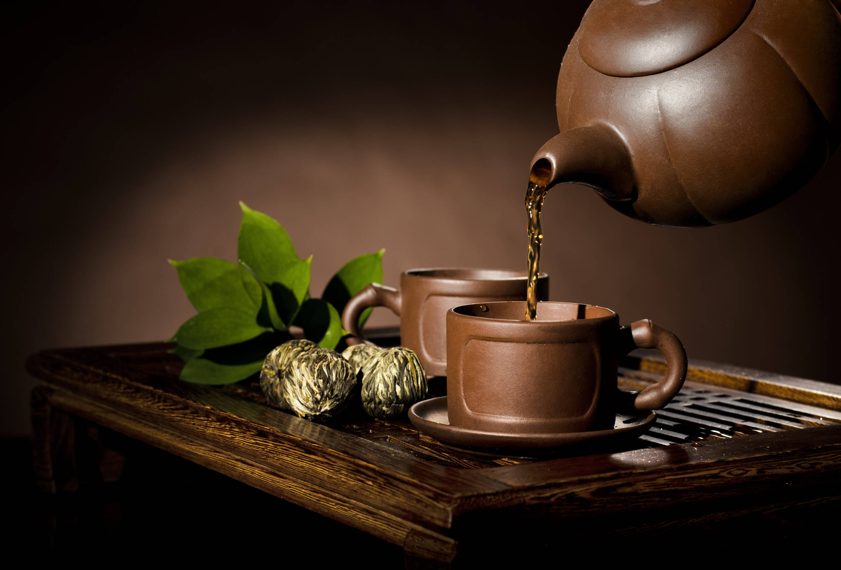 棕色美学热茶 壁纸