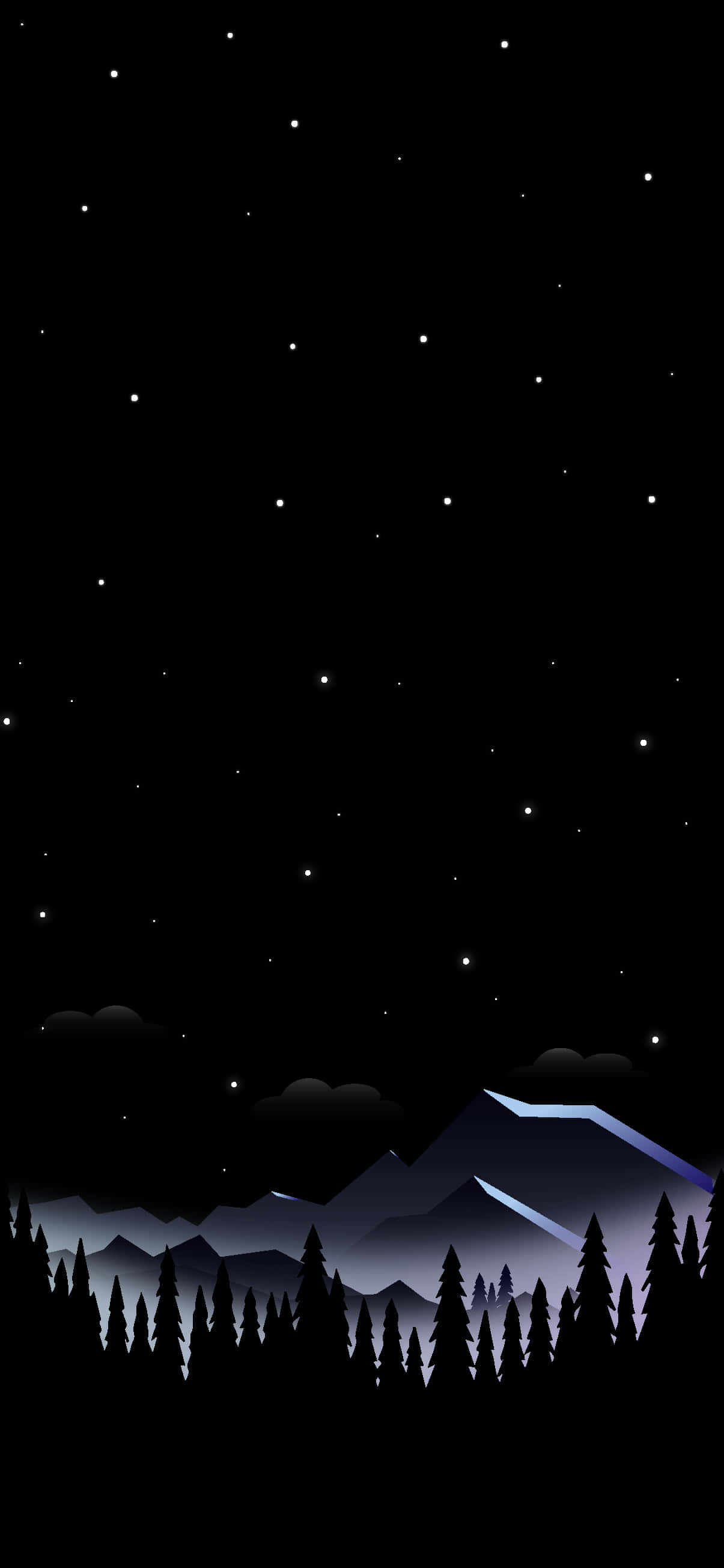 森林Pixel 3XL AMOLED背景 壁纸