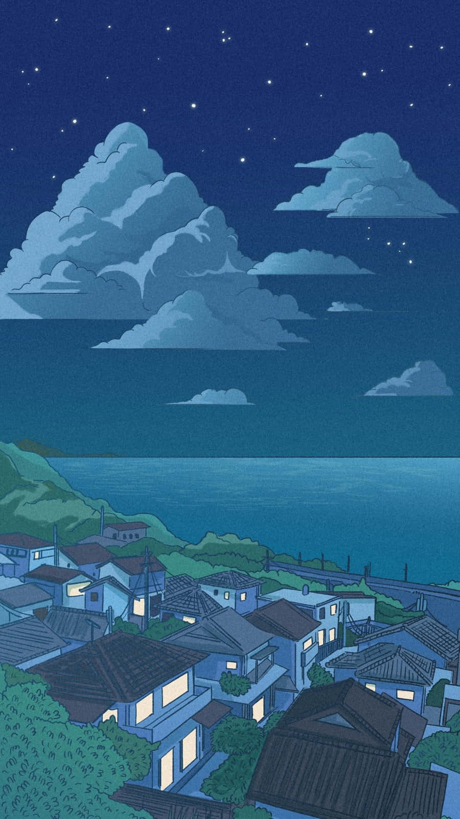 樱花环绕的迷人动漫风景 壁纸