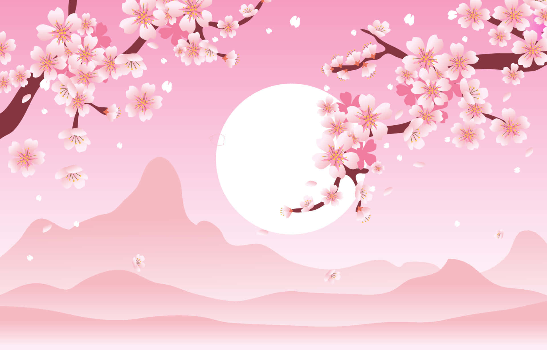 樱花背景 壁纸