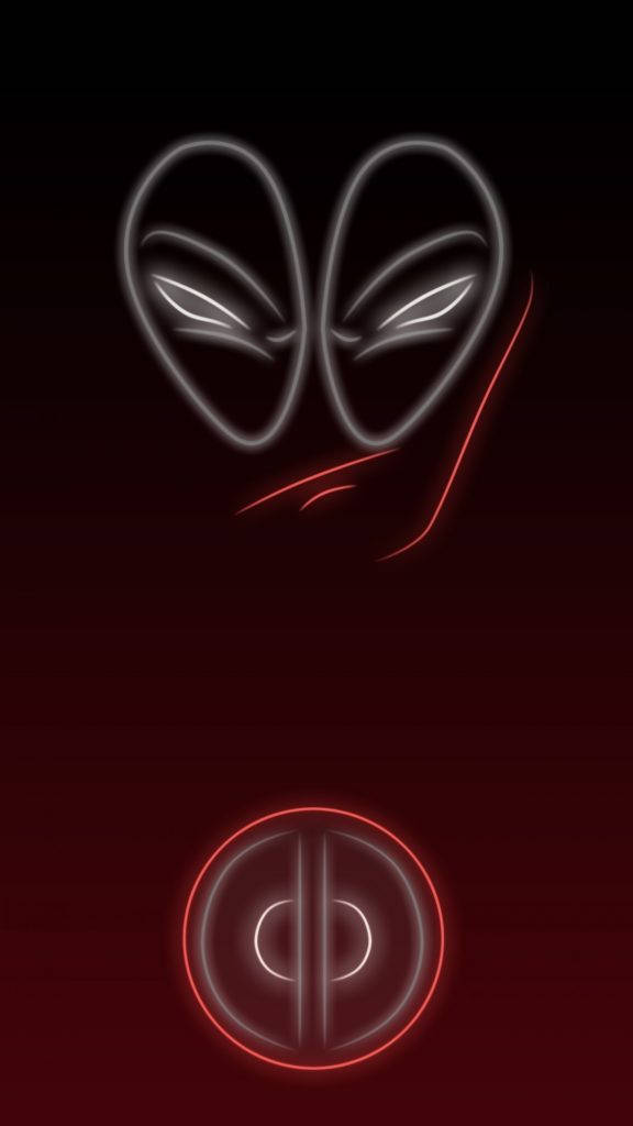 死侍霓虹iPhone壁纸 壁纸