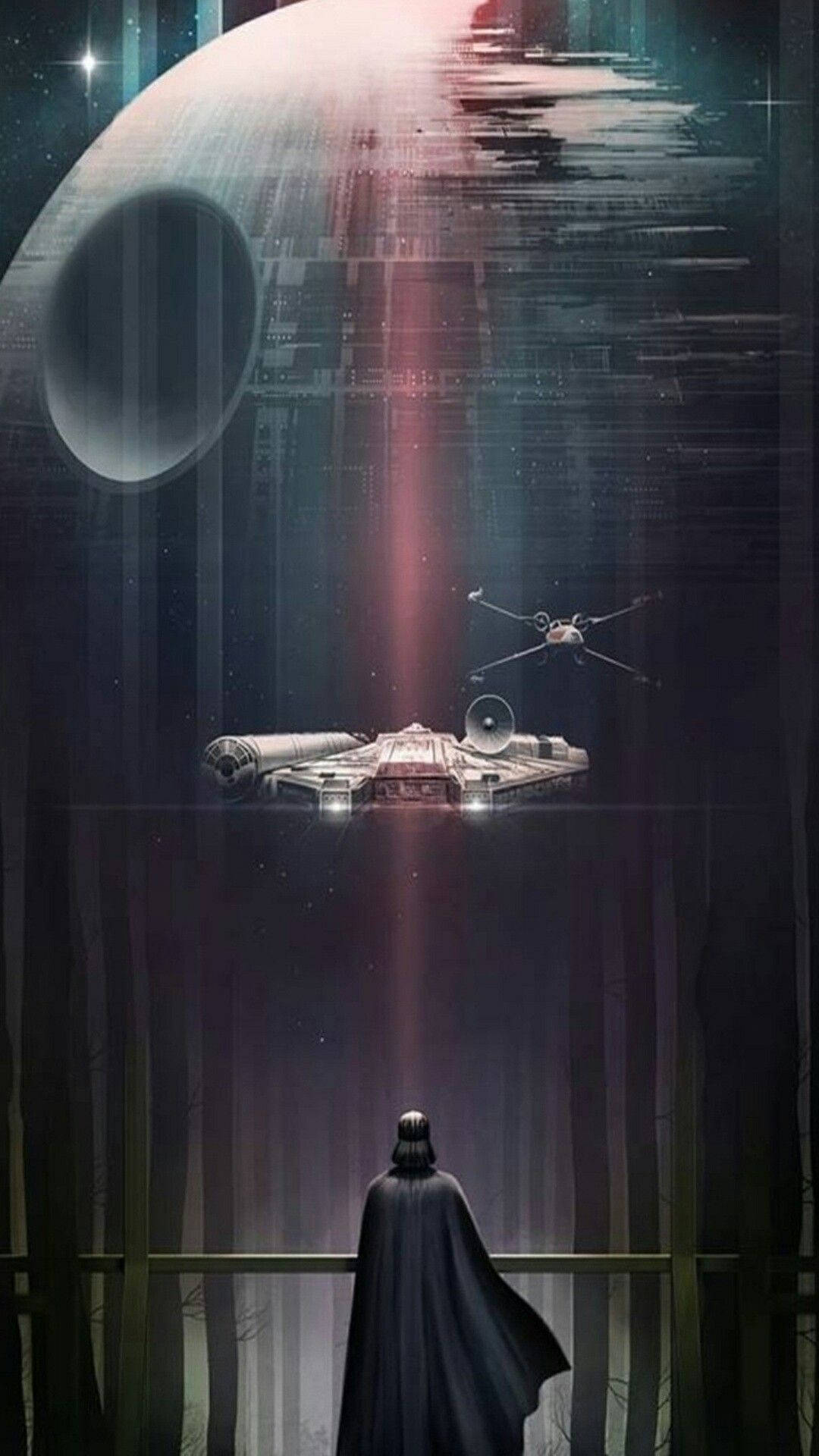 死星与达斯·维达 星球大战手机壁纸 壁纸
