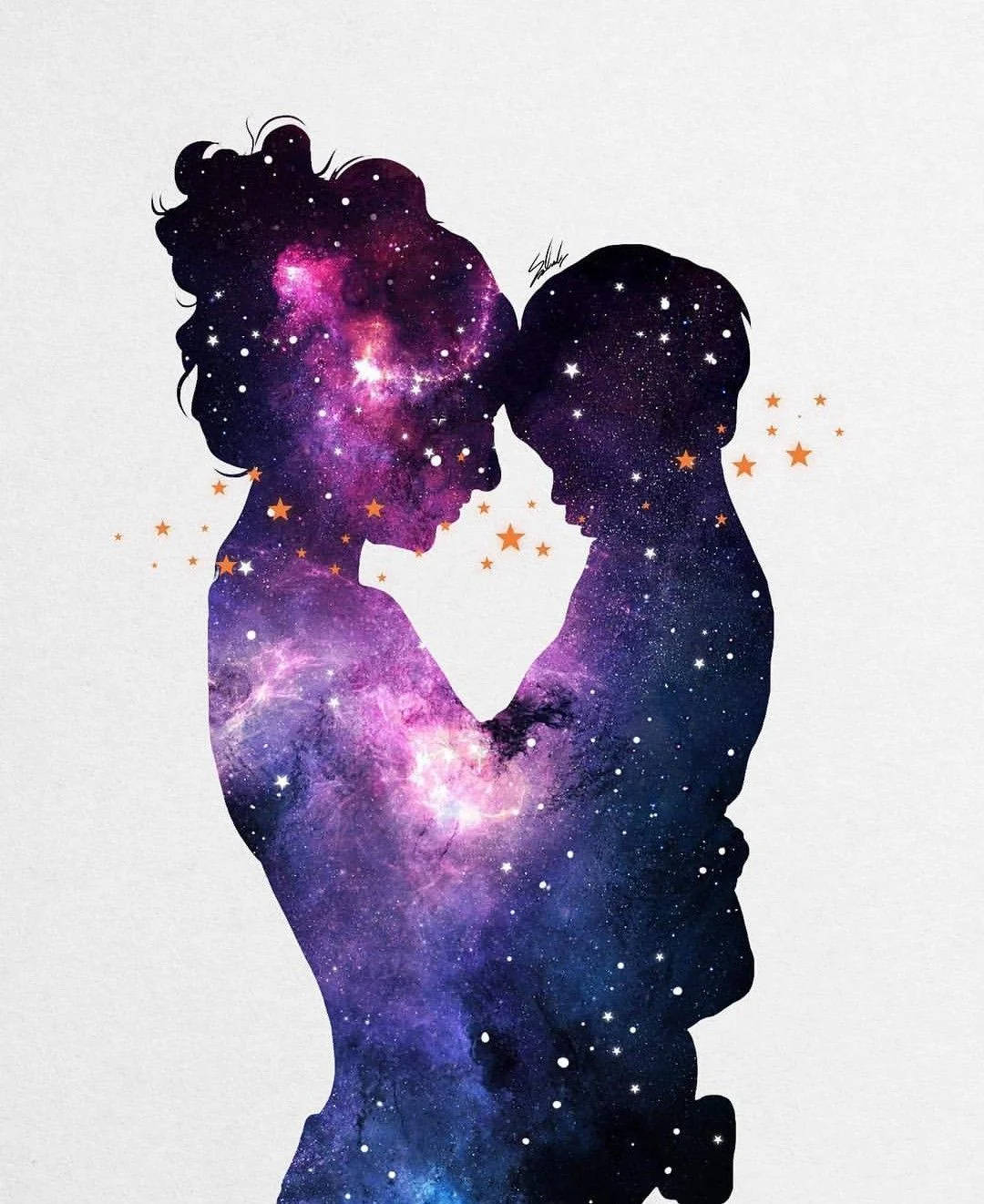 母女星系图形壁纸 壁纸