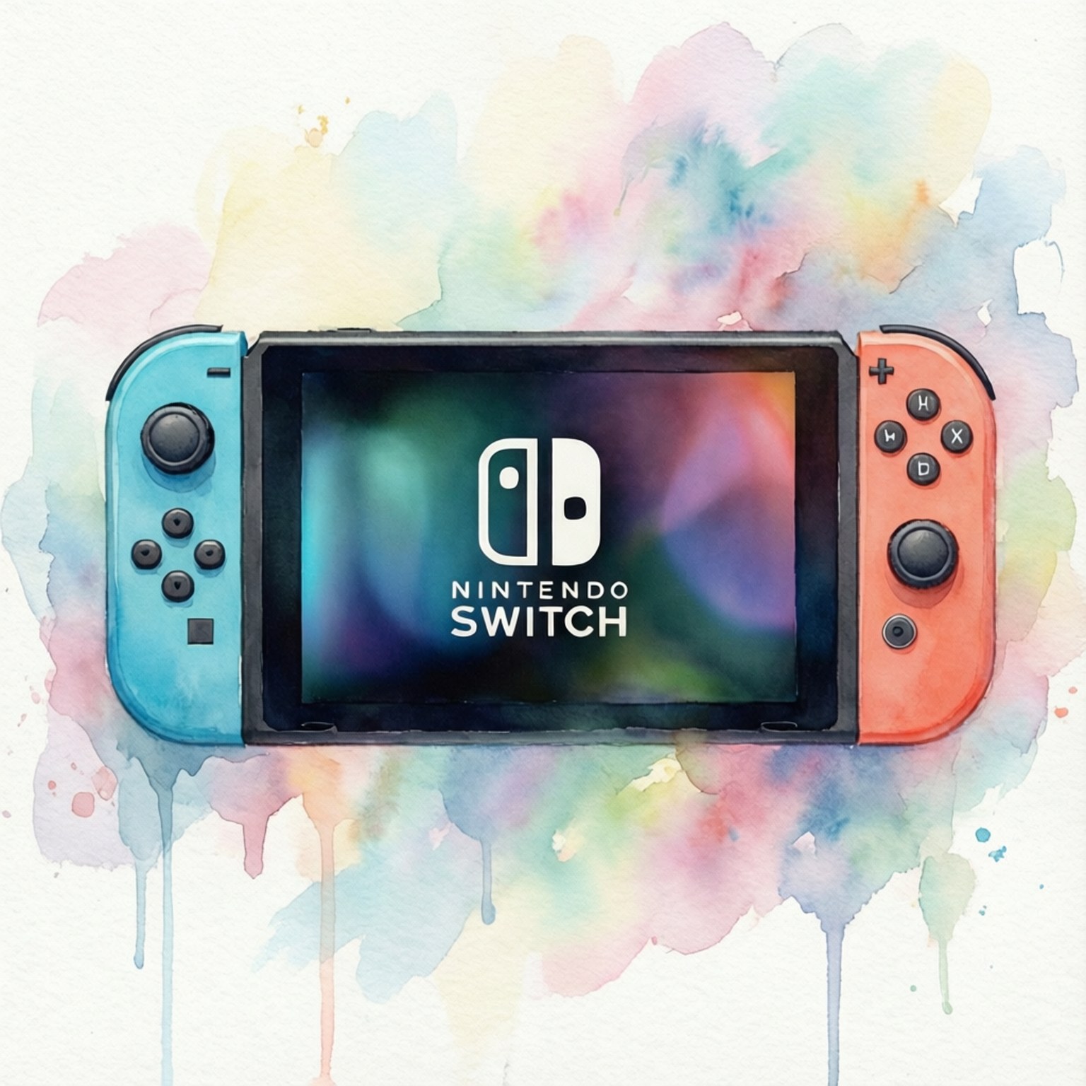 水彩Switch 壁纸