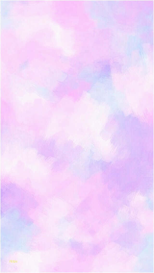 水彩薰衣草淡紫美学背景 壁纸