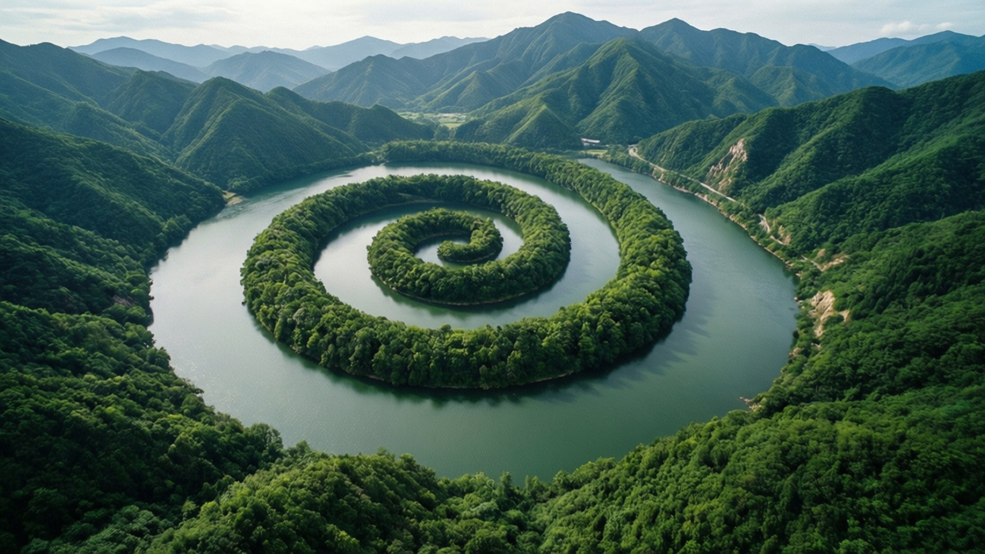 河流漩涡 壁纸