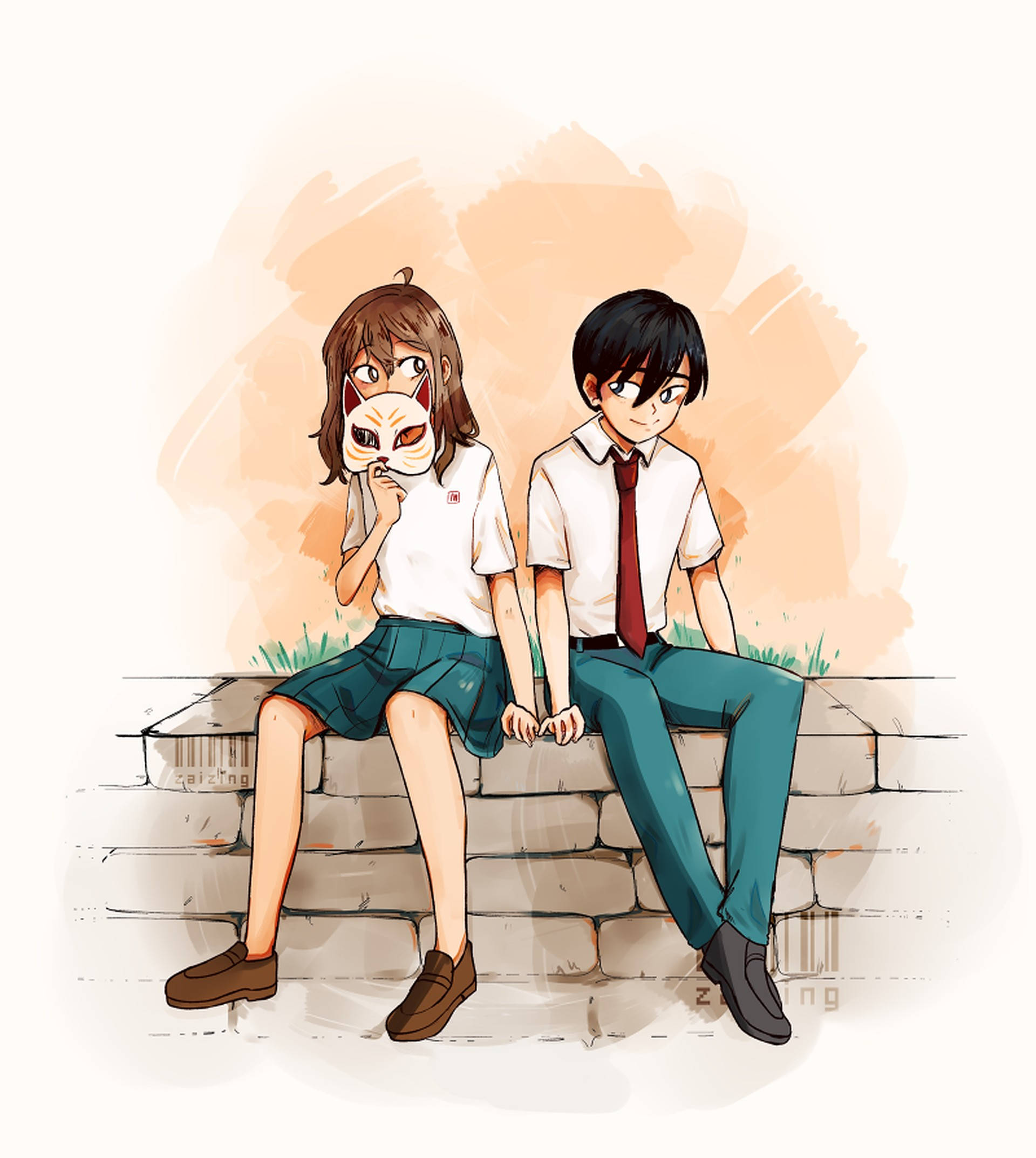 《泣き虫》电影中的美代与日之出 壁纸