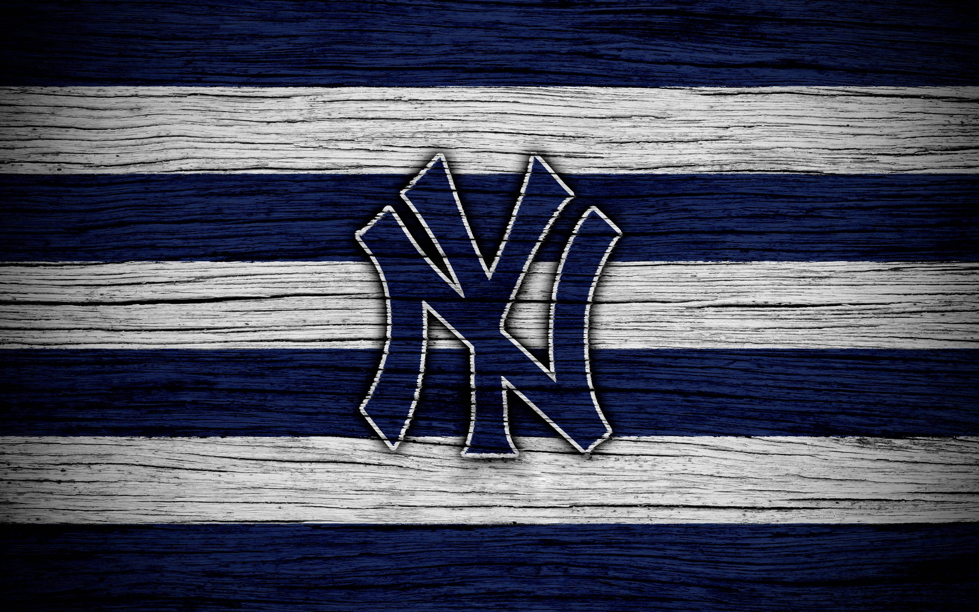 洋基队标志木质木板 壁纸