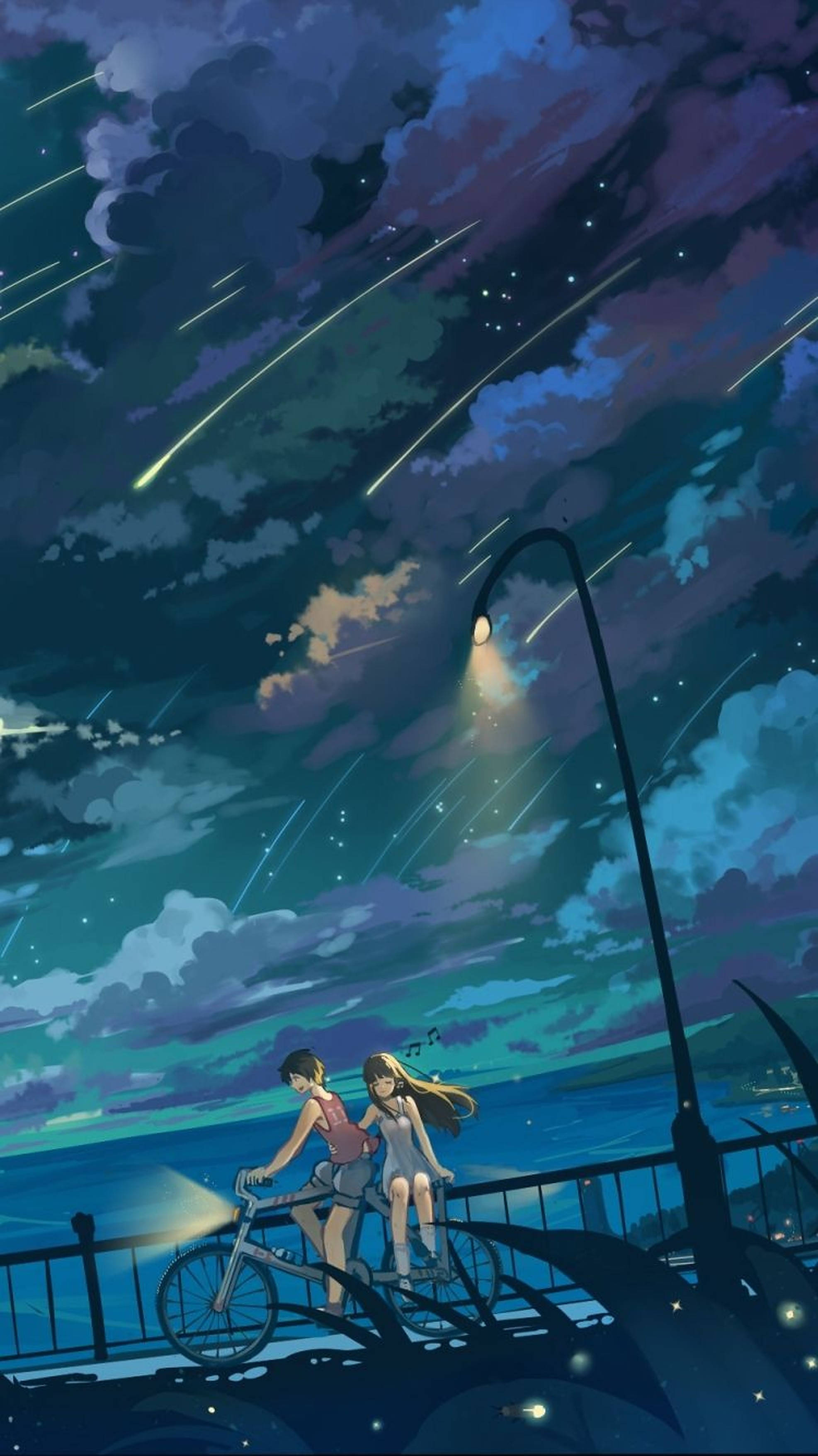 流星雨动漫iPhone壁纸 壁纸