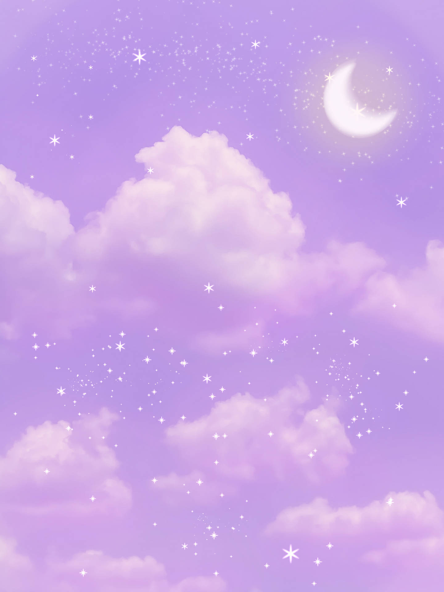 浅紫天空星辰iPad壁纸 壁纸