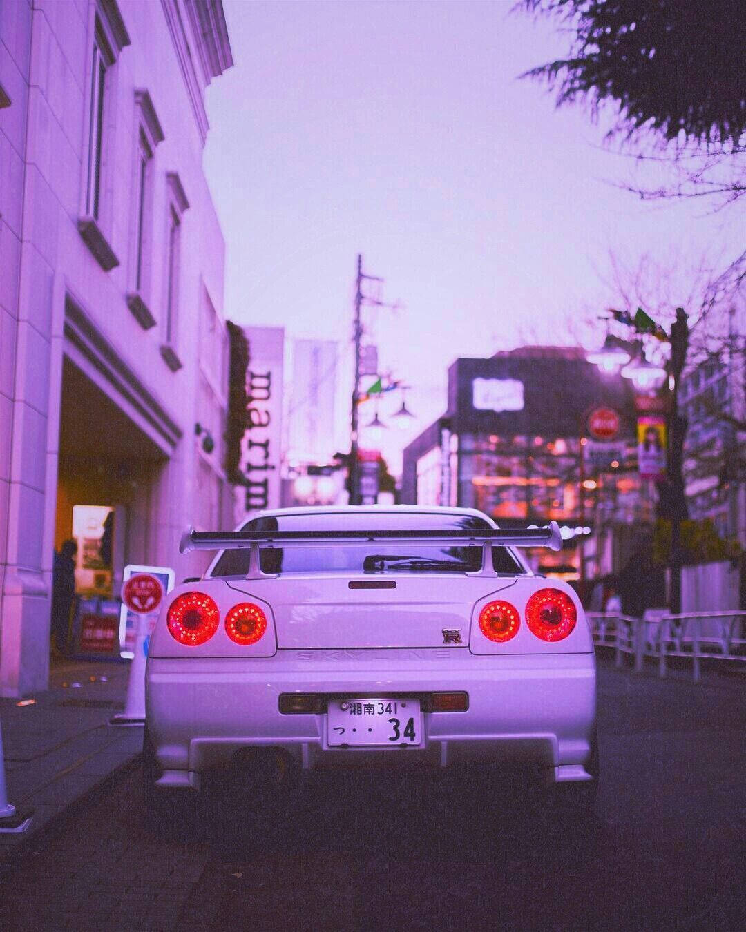 浅紫色JDM汽车 壁纸