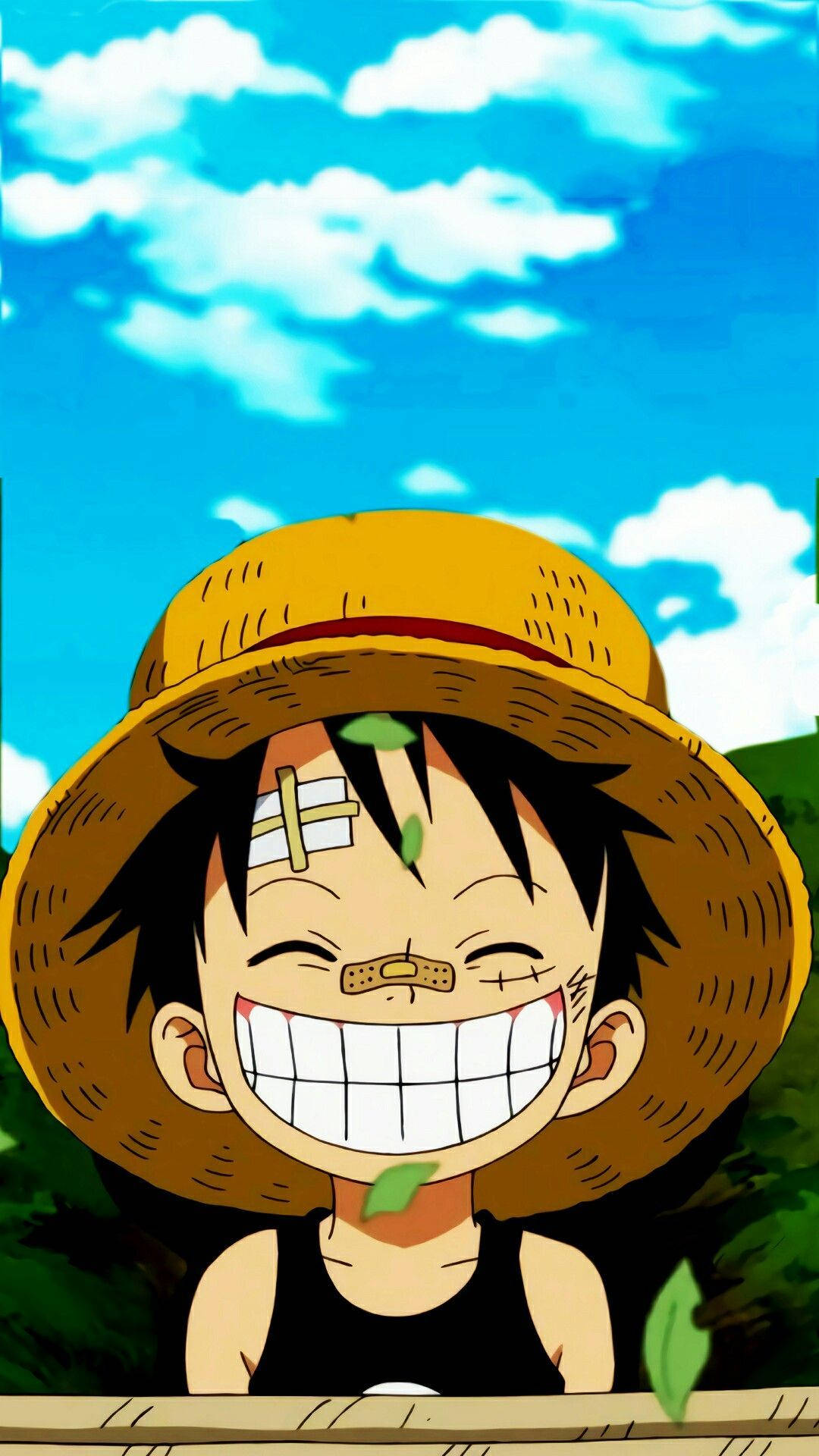 海贼王手机壁纸 年轻路飞受伤 壁纸