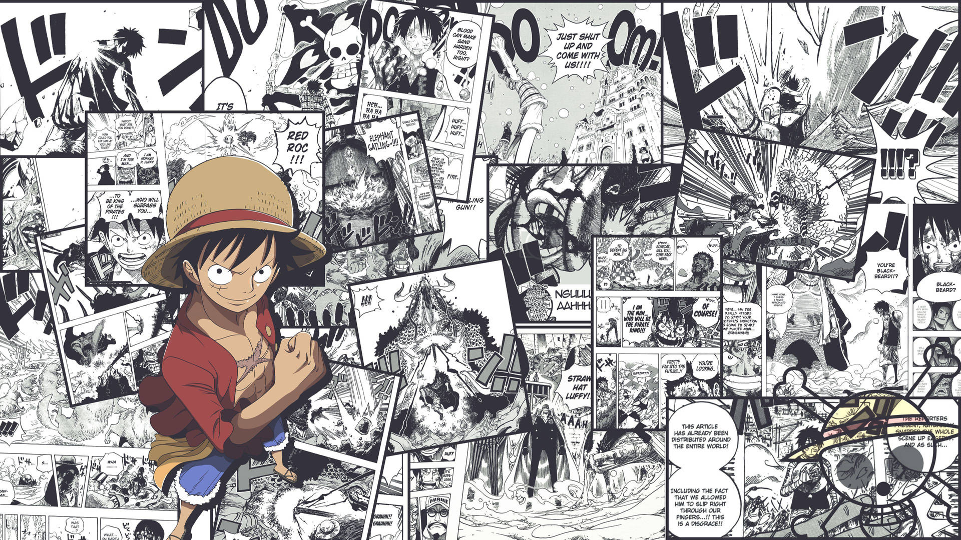 海贼王桌面漫画分镜 壁纸