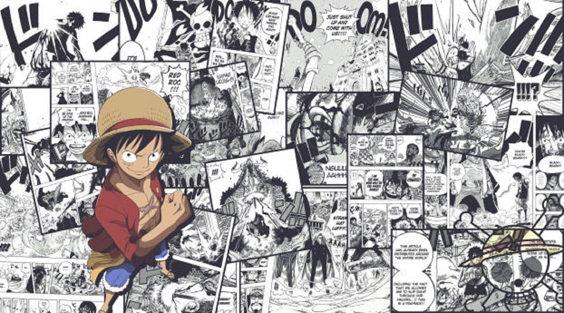 海贼船长路飞漫画分镜 壁纸