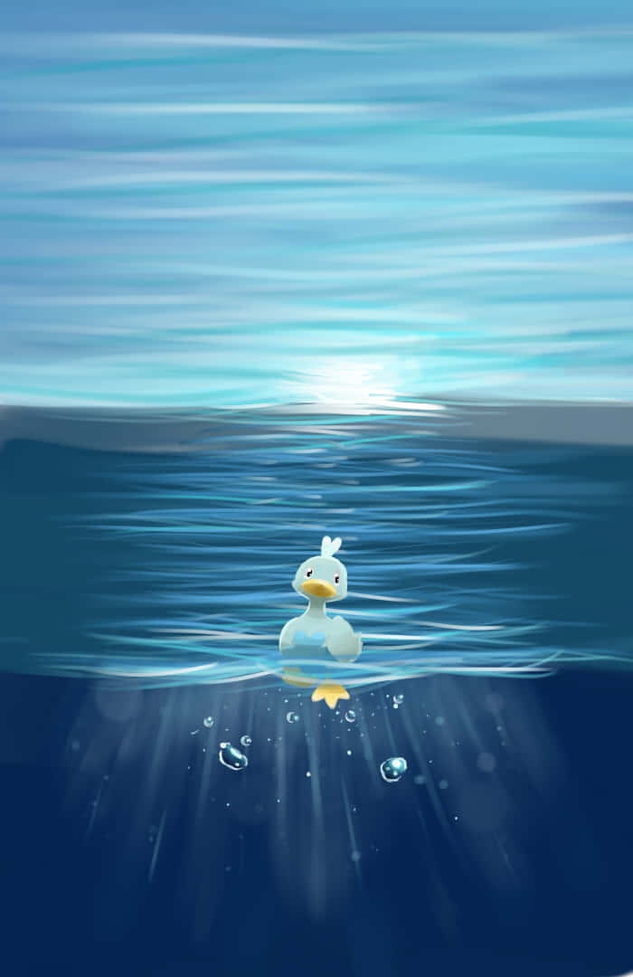 海面上的鸭嘴宝宝 壁纸