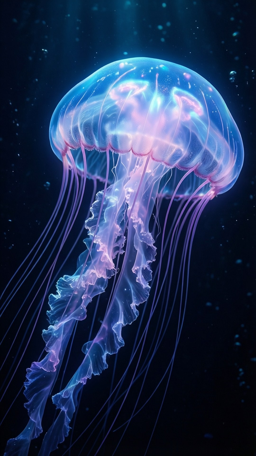 深海水母 OLED 壁纸
