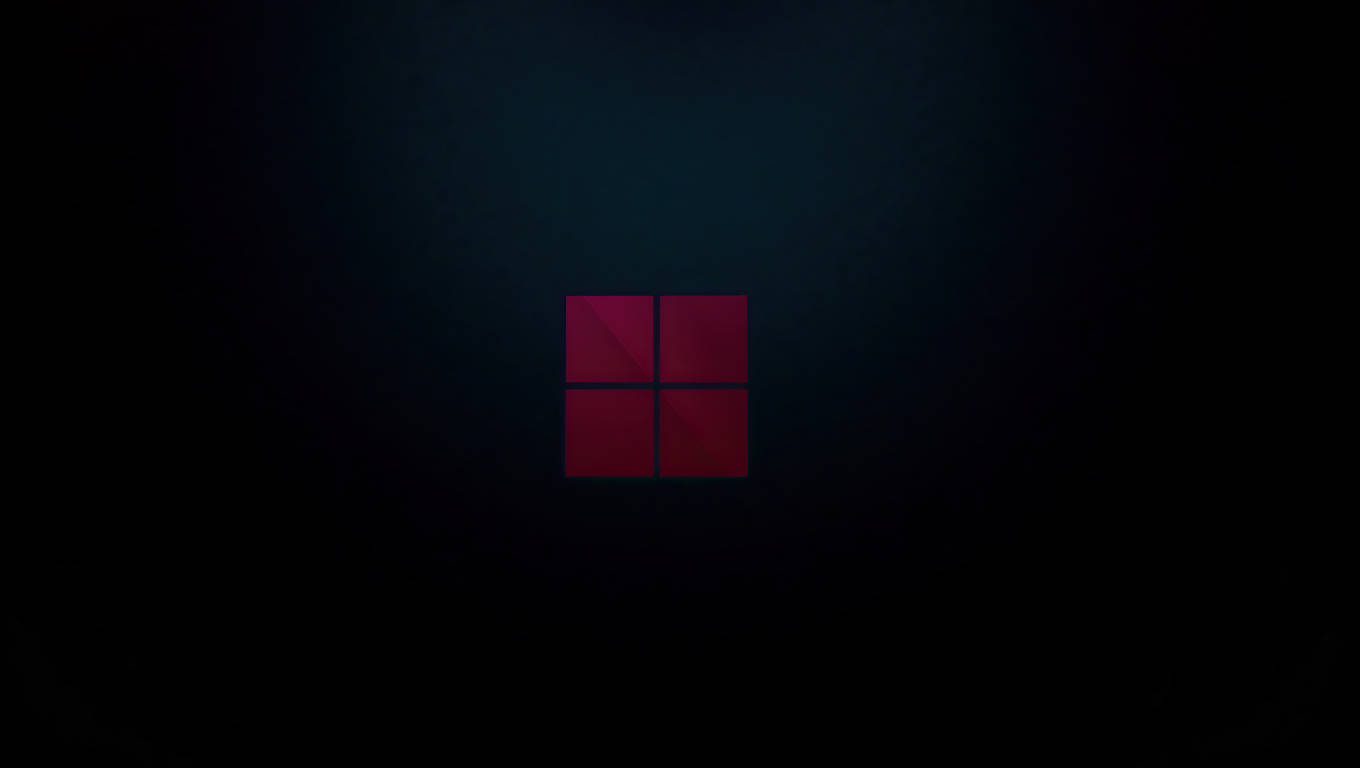 深色笔记本Windows 11标志 壁纸