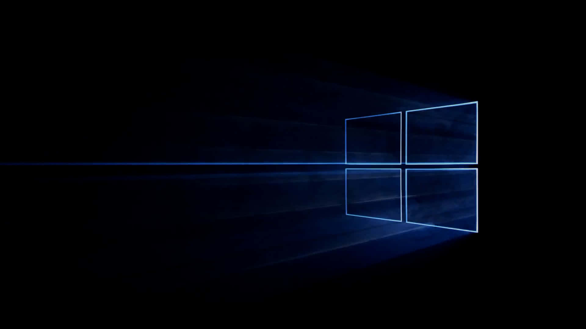 深蓝Windows 10背景 壁纸