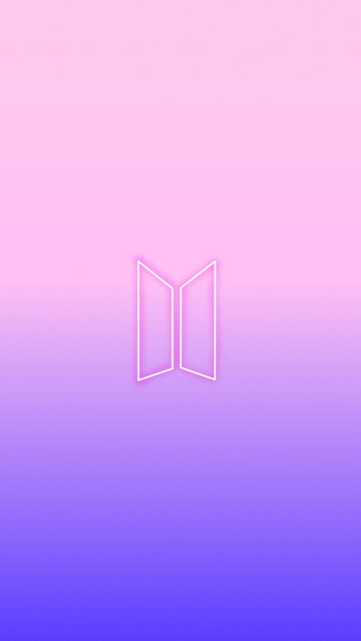 渐变紫色BTS标志壁纸