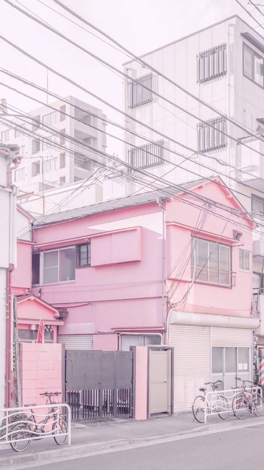 温馨粉色美学设计家居室内 壁纸