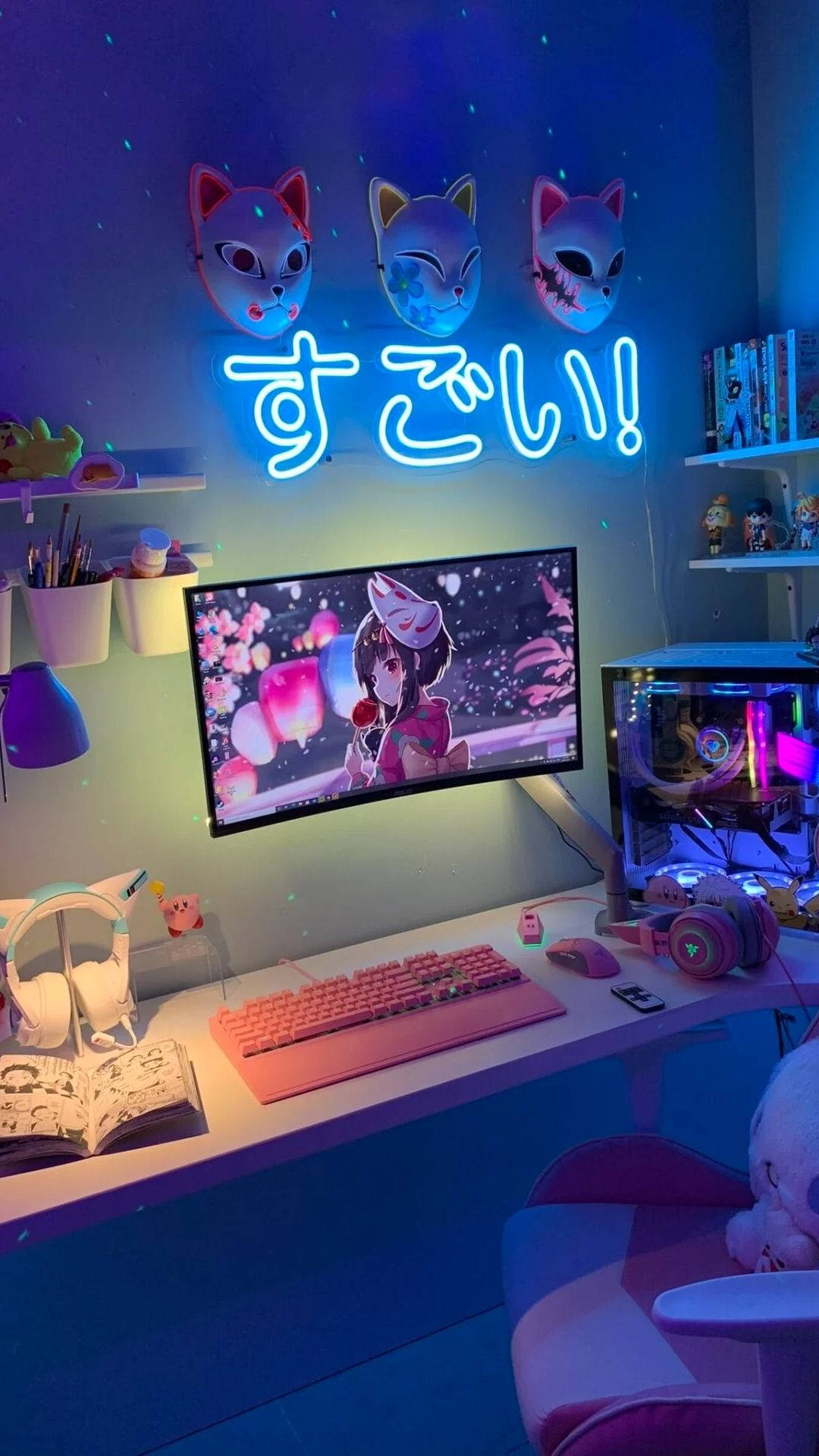 游戏玩家动漫房间 壁纸