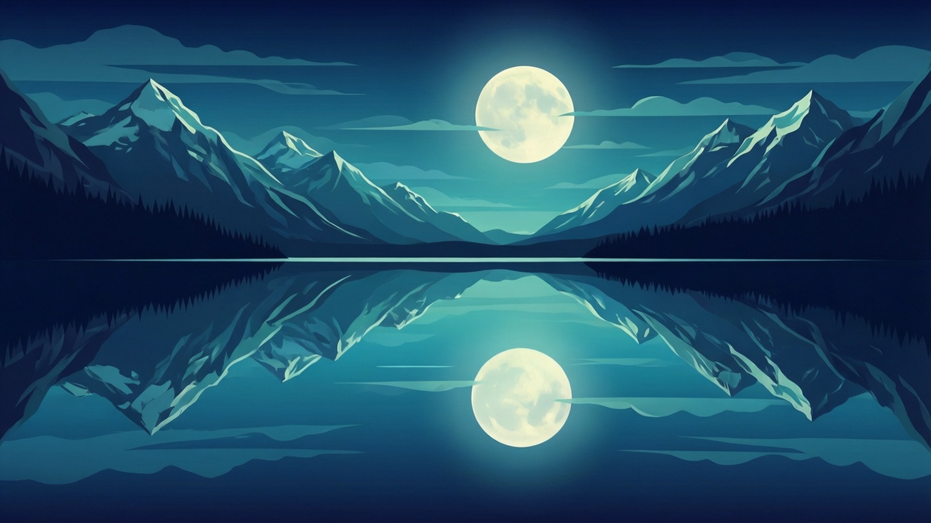 湖上明月 壁纸