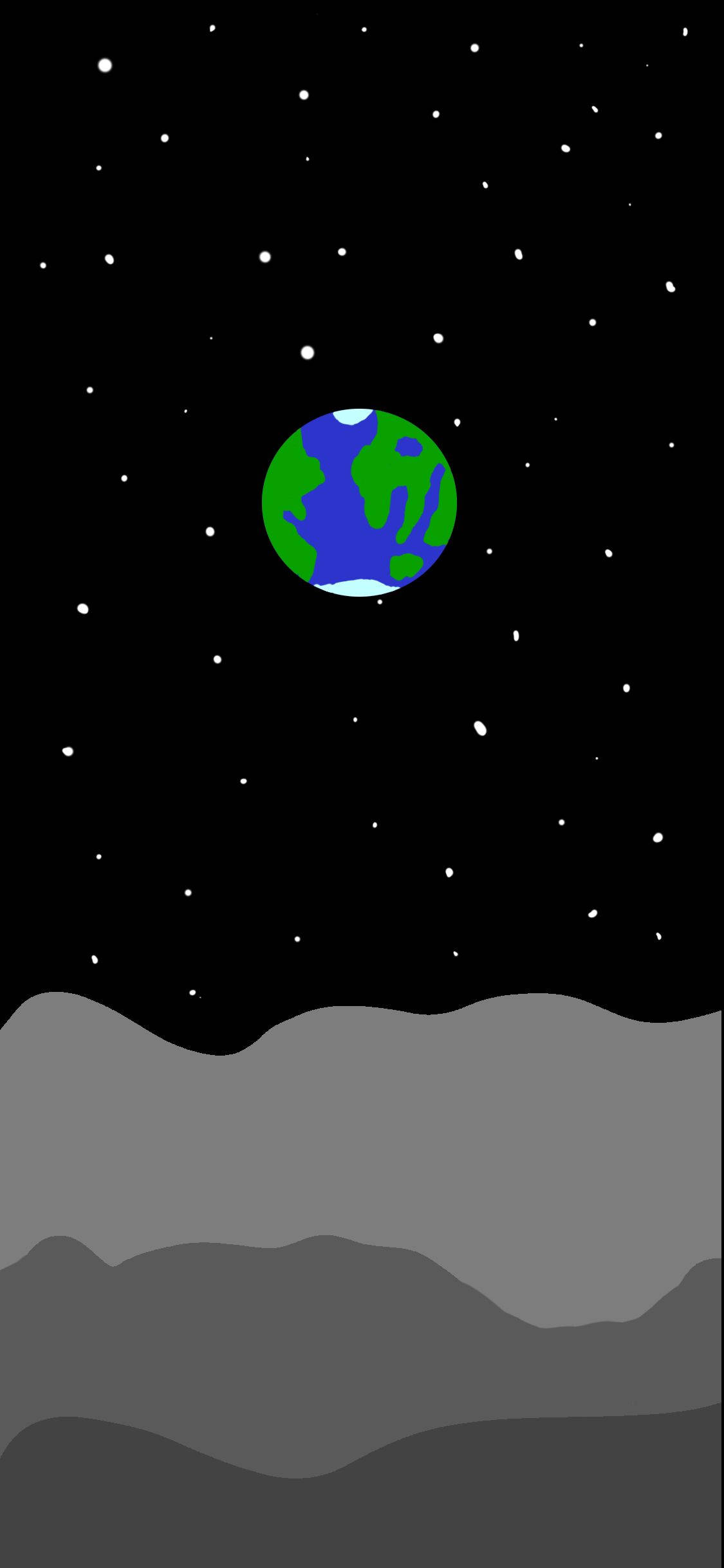 滴落风格 地球在太空中 壁纸