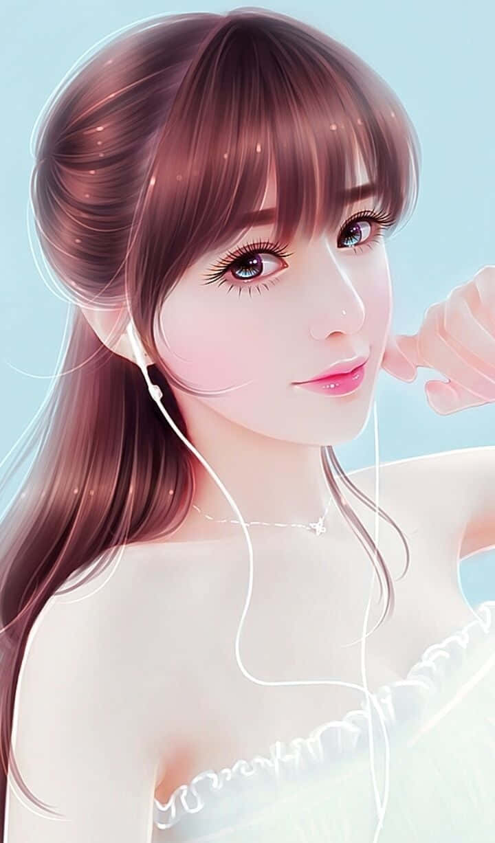 漂亮女孩数字艺术图片 壁纸