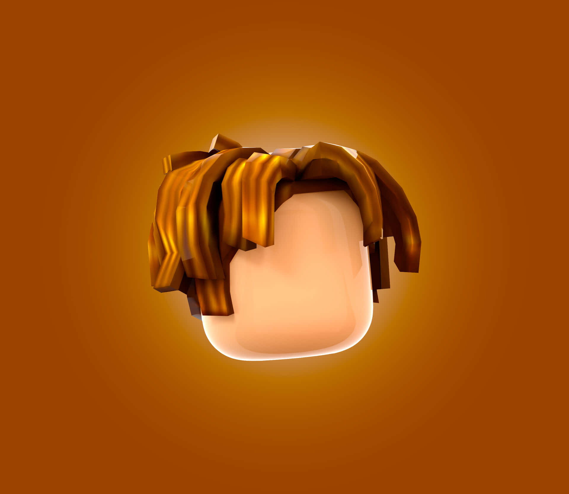 漂浮的棕色Roblox头像 壁纸