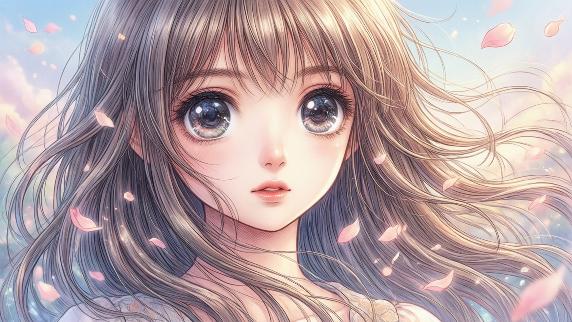 漫画美少女 壁纸