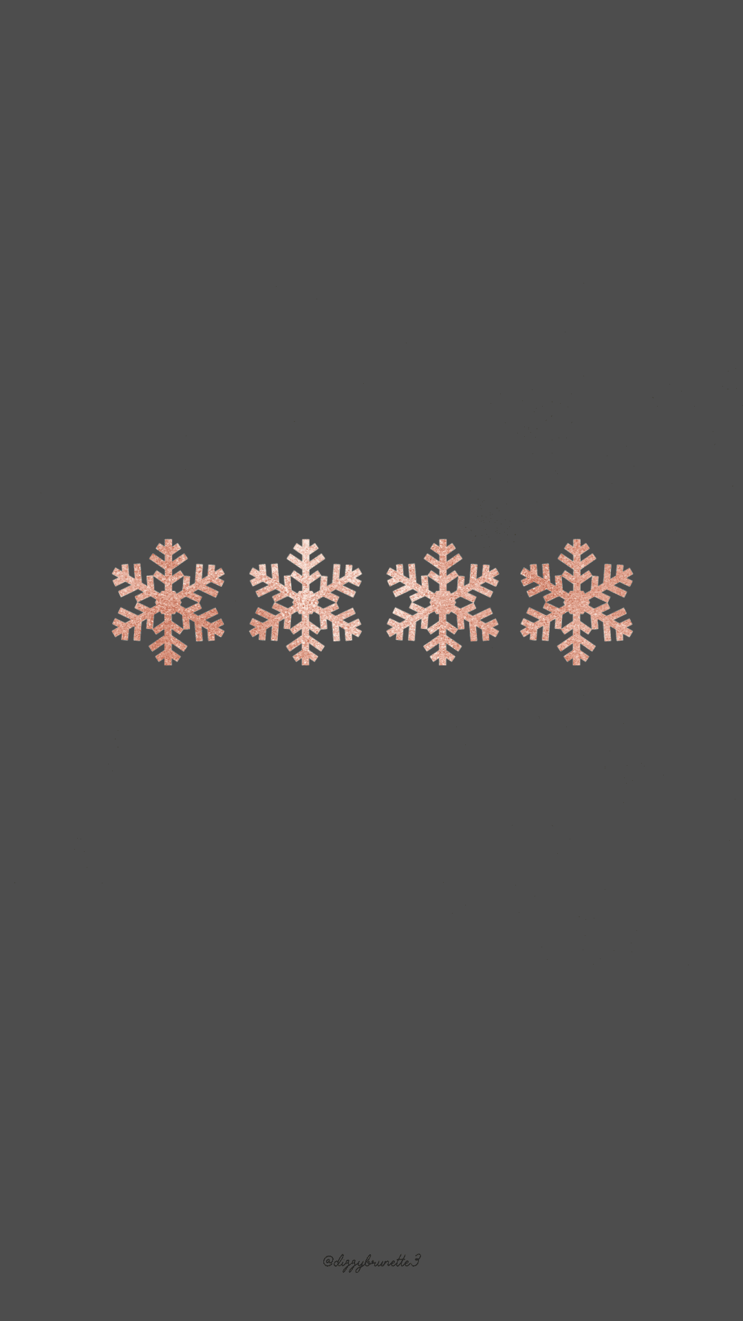 灰色背景上的雪花图案 壁纸