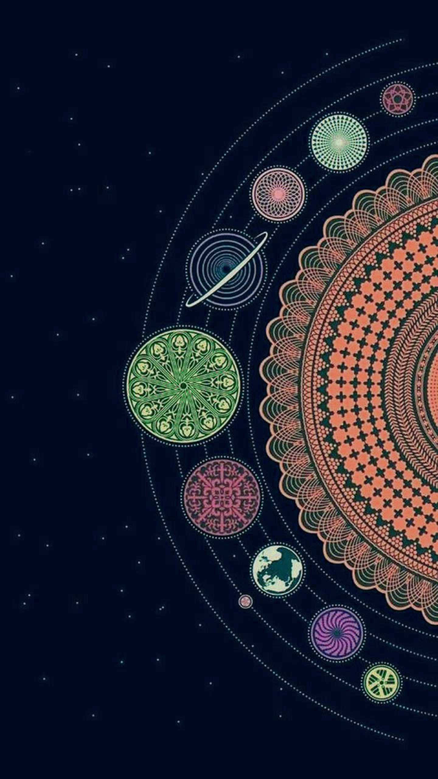 灵性美学太阳曼陀罗 壁纸
