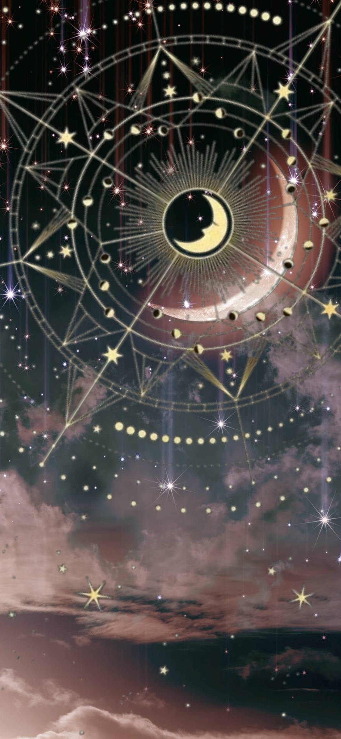 灵性美学月相圆环 壁纸
