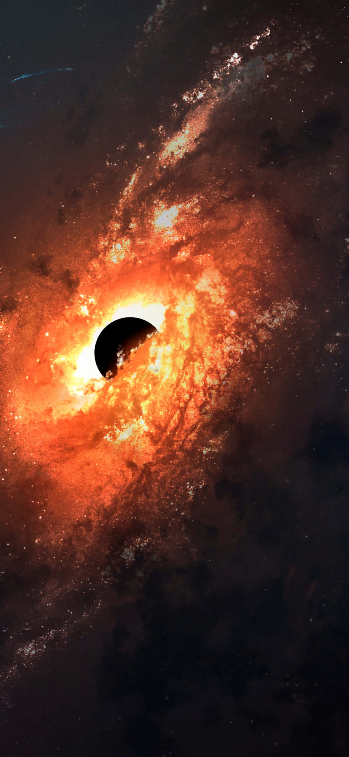 炽热星系太空背景 壁纸