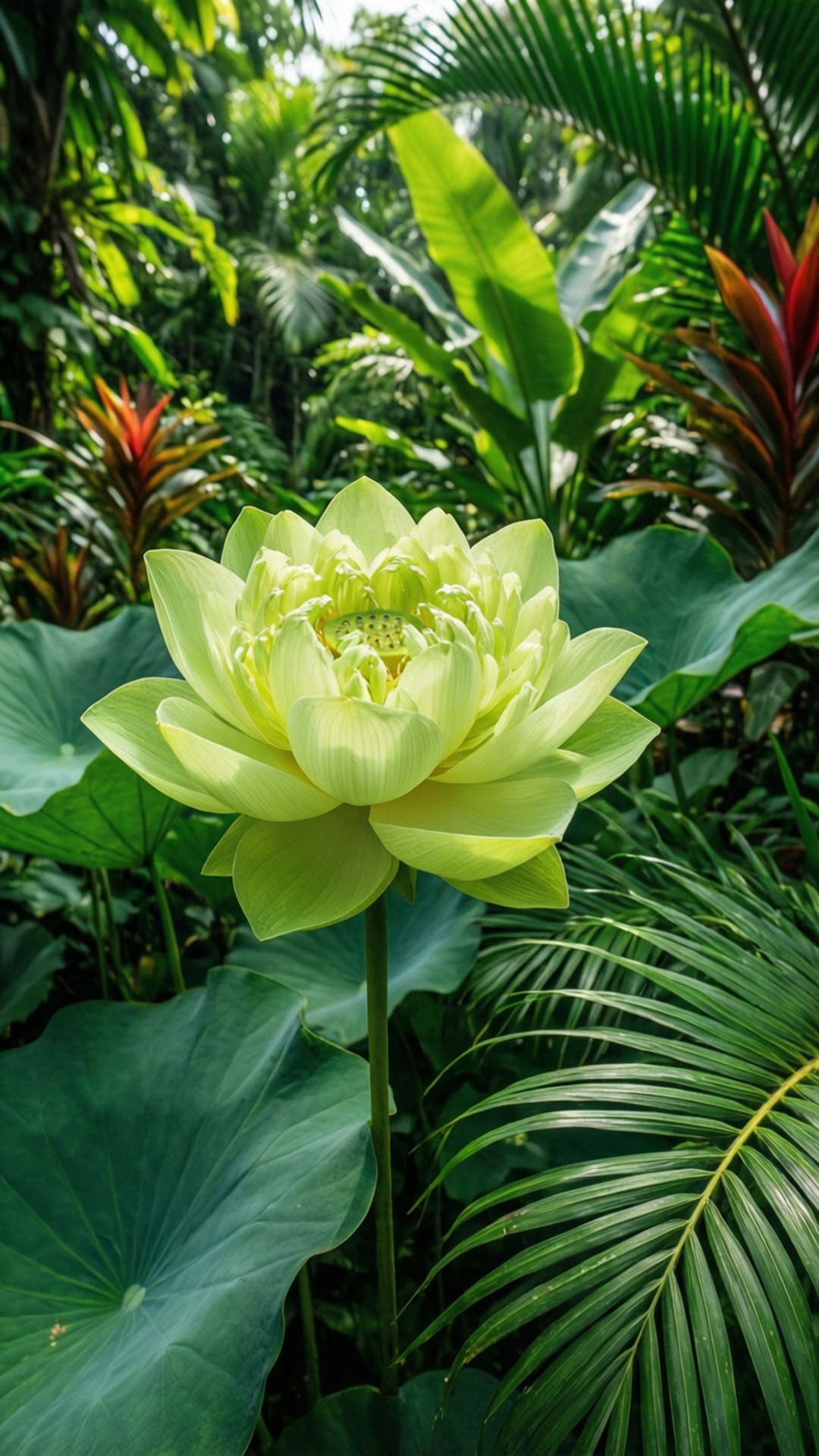 热带莲花 壁纸