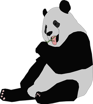 熊猫吃竹子 壁纸